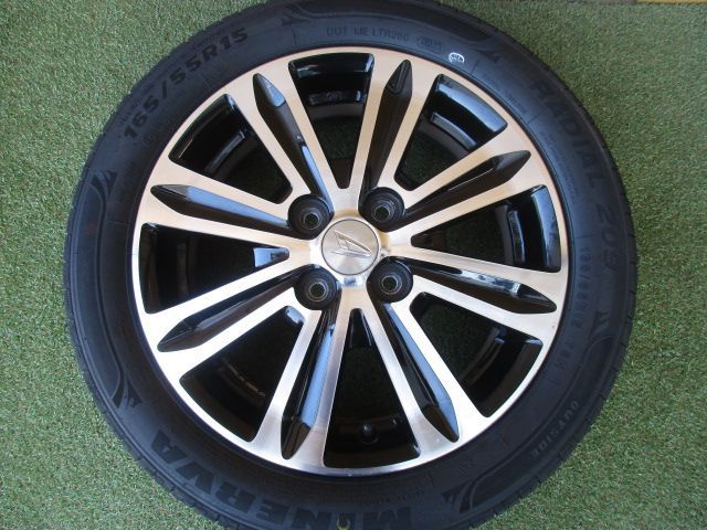 み ダイハツ 165 55 R 15 ラヂアルタイヤ４本SET タント ムーヴ キャンバス ウェイク ミライース