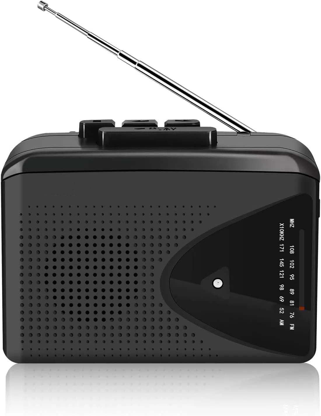 人気商品】カセットテープ ポータブル ラジオ カセットプレーヤー AM