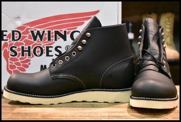 8D 犬タグ復刻 18年 レッドウィング 8165 アイリッシュセッター ブラッククローム プレーントゥ ブーツ redwing HOPESMORE FJ495