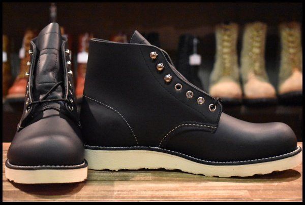 8D 犬タグ復刻 18年 レッドウィング 8165 アイリッシュセッター ブラッククローム プレーントゥ ブーツ redwing HOPESMORE FJ495