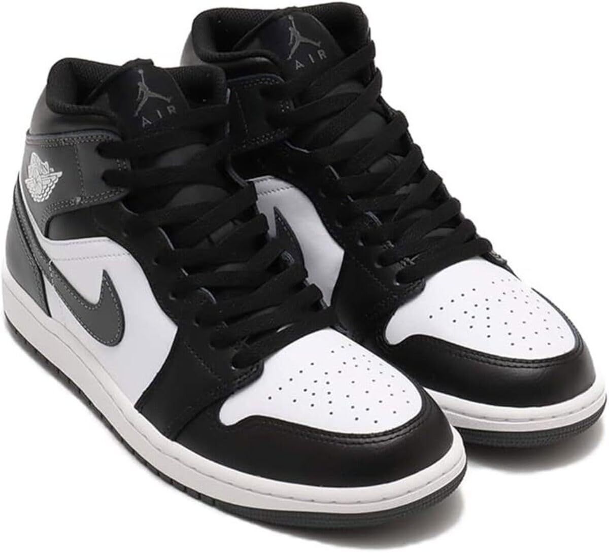 ナイキ エア ジョーダン 1 ミッド AIR JORDAN MID ブラック グレー ホワイト DQ 8426 001 28 5 cm