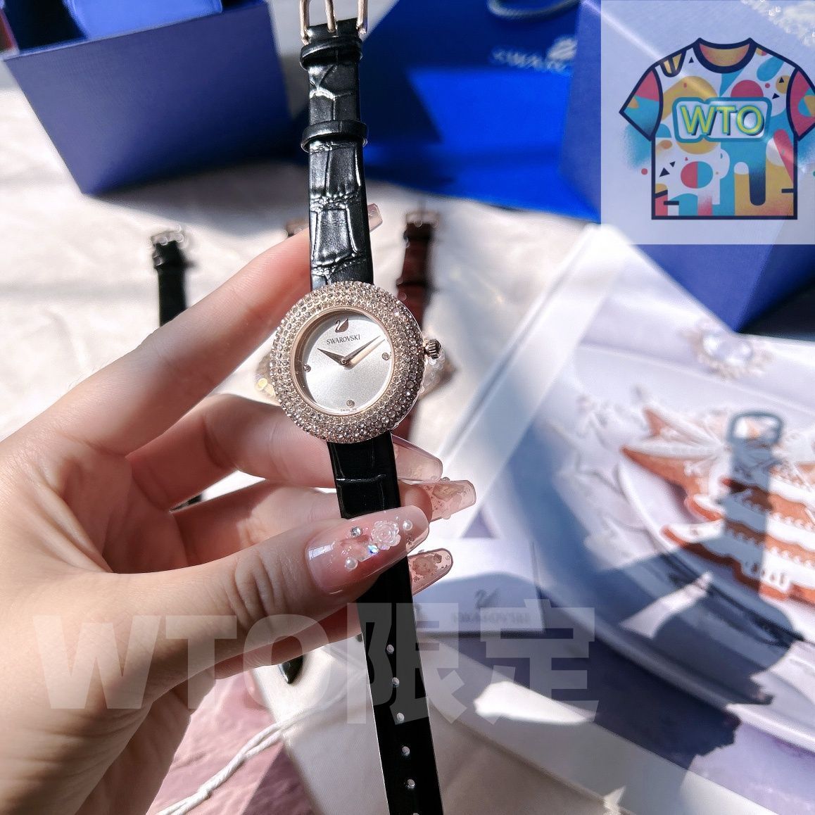 ダイヤモンド時計 きらめく輝き-WTO輸入2