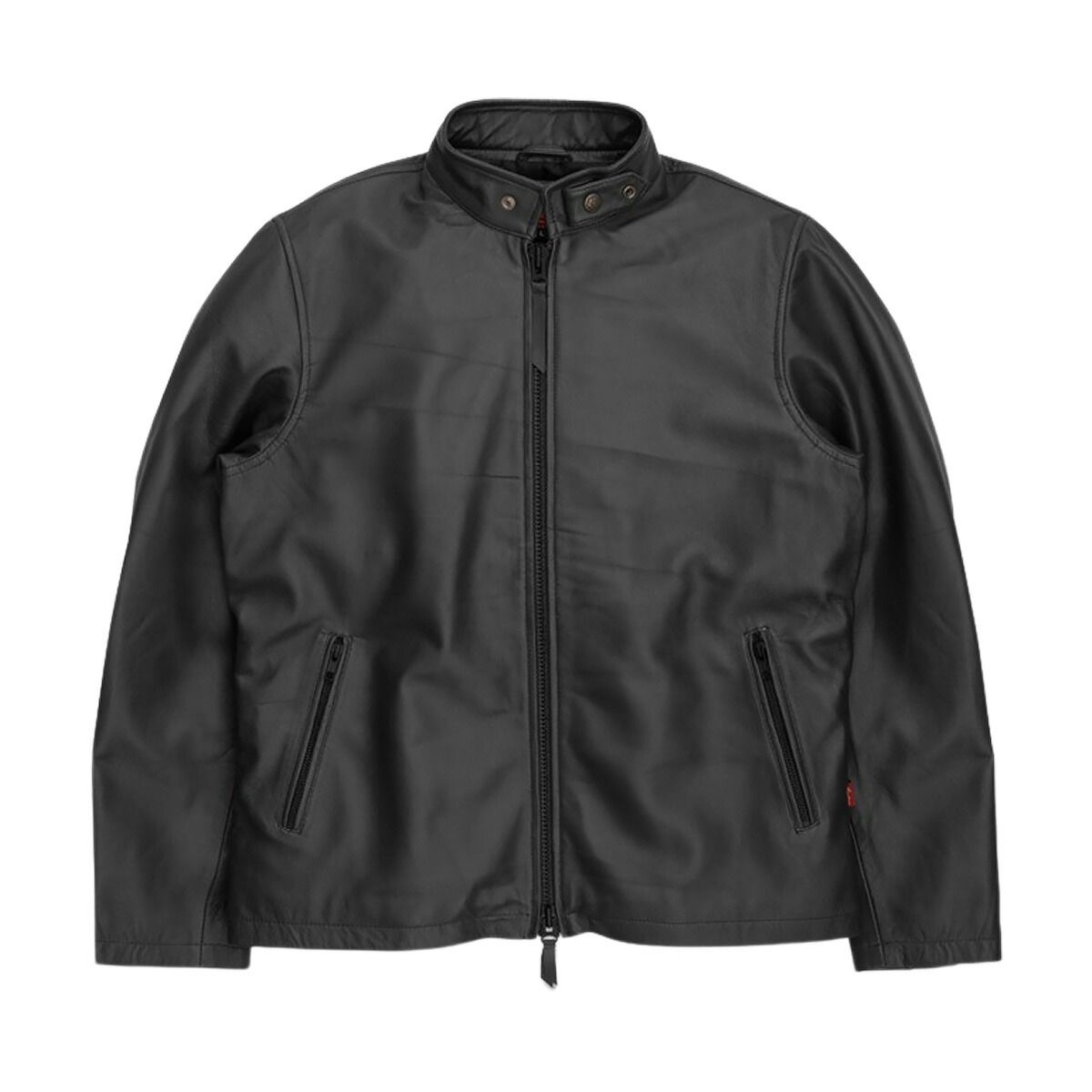 Indian インディアン Sheep Skin Single Riders Jacket メンズ レディース ブラック マスタードイエロー M-XL