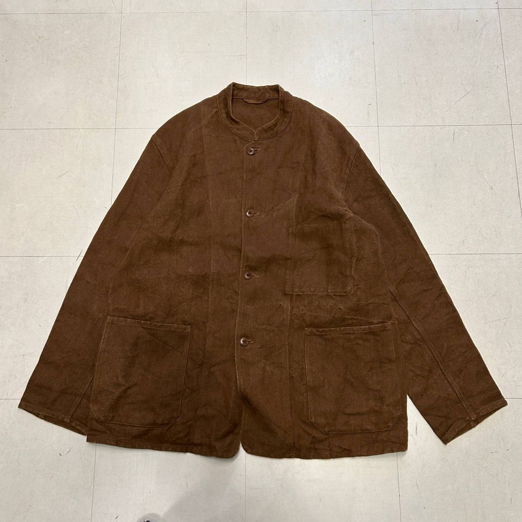 COMOLI コモリ 21SS ヘンプダック Stand Collar Jacket ジャケット T01-01011 ブラウン size 2 中目黒A11
