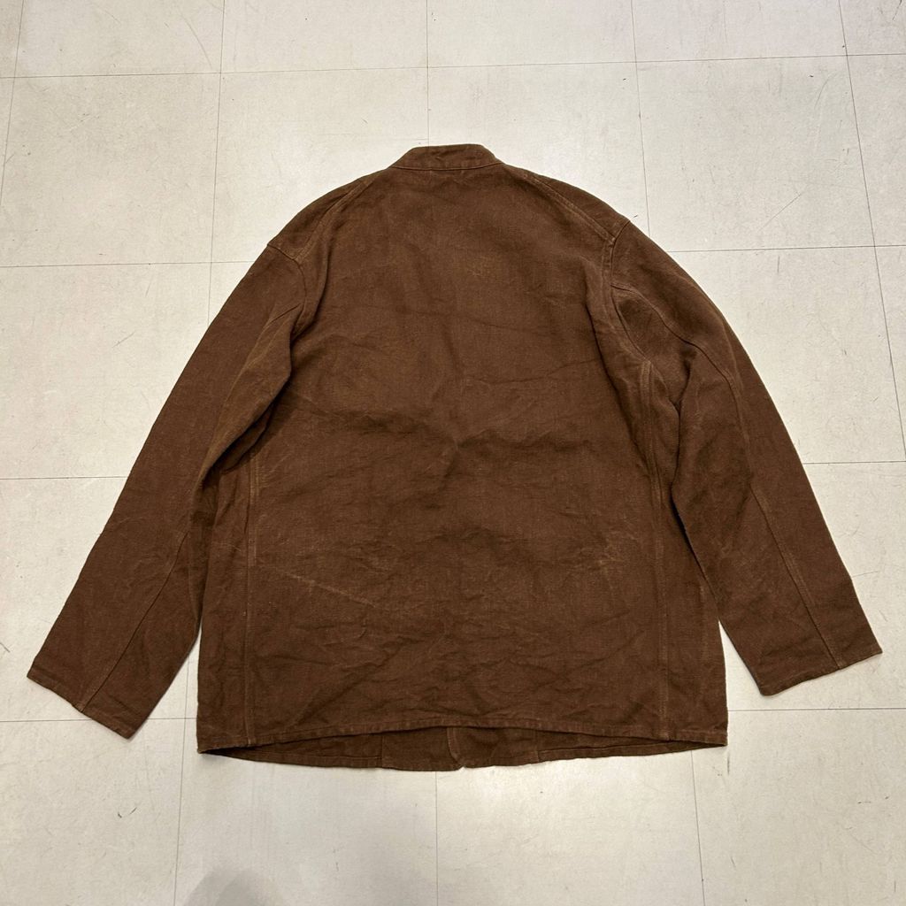 COMOLI コモリ 21SS ヘンプダック Stand Collar Jacket ジャケット T01-01011 ブラウン size 2 中目黒A11