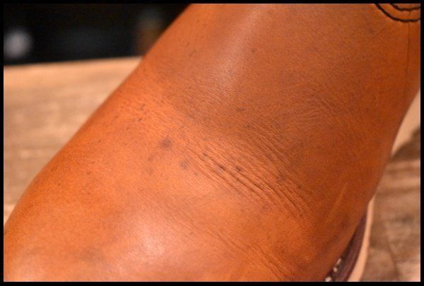  9 5 E 緑犬タグ 犬刻印 97年 レッドウィング 866 ペコス 茶 オロイジナル ブラウン プルオン ブーツ redwing pecos FJ 498 ワークブーツ ブーツ 革靴