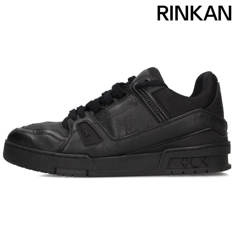 美品✨ ヴィトン LVトレイナー モノグラム エピ レザー メンズ 26cm相当 ルイヴィトン LVトレイナーライン スニーカー モノグラム メンズ