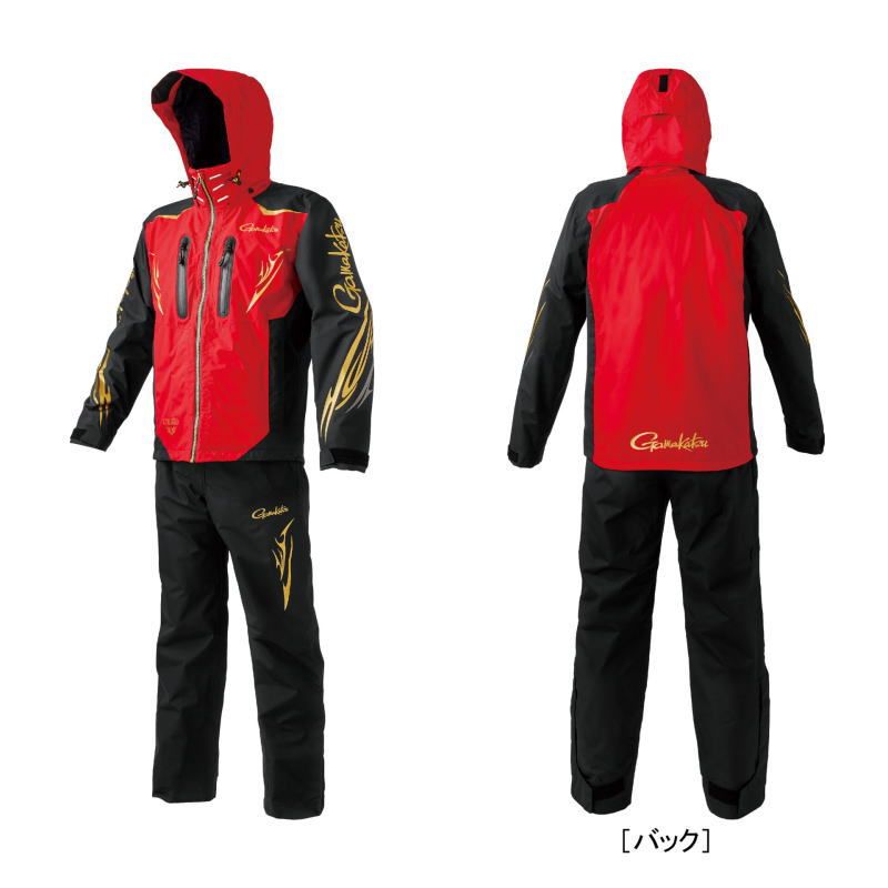 がまかつ アルテマシールドレインスーツ GM-3797 レッド Lサイズ レインウェア