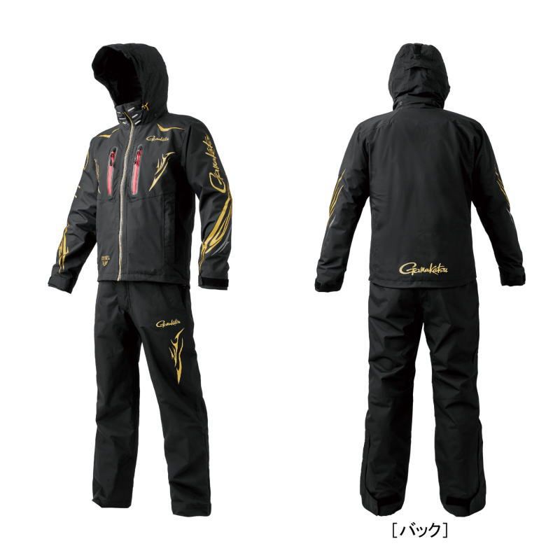 がまかつ アルテマシールドレインスーツ GM-3797 ブラック LLサイズ レインウェア