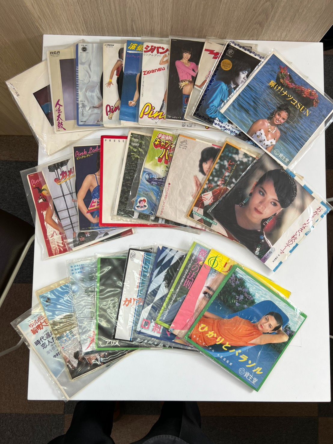 品 ピンクレディ 吉田拓郎 アリス 水谷豊 水木一郎 他レコード24枚セット 音楽 EP レコード 現状品