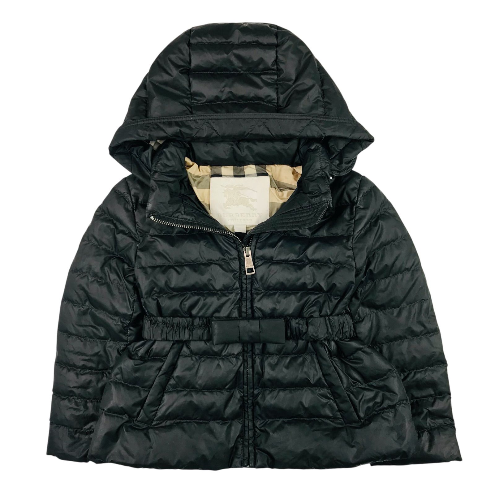 BURBERRY☆バーバリー・キッズ 裏地バーバリーチェック総柄 リボン