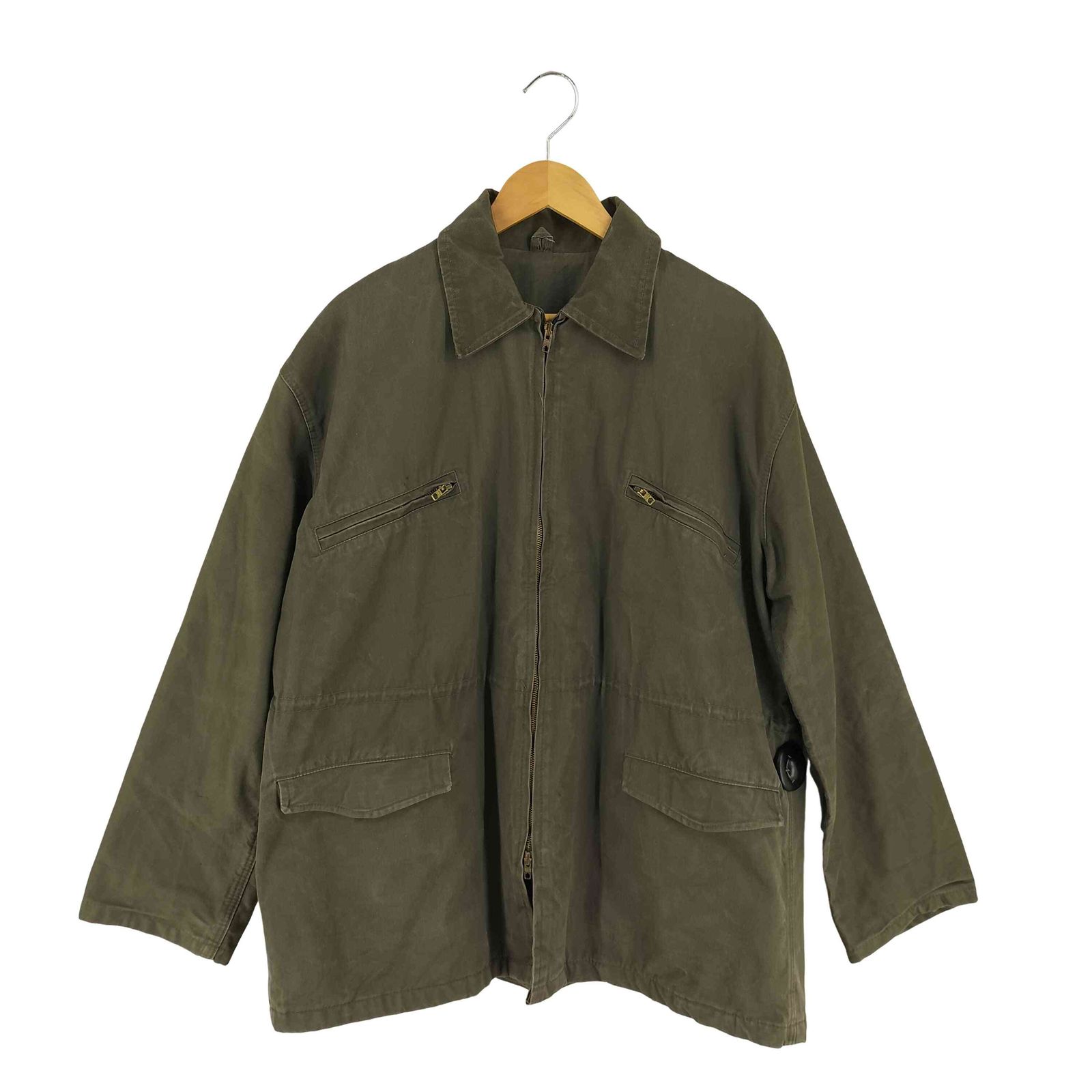 USED古着(ユーズドフルギ) 60-70S AILEEジッパー フレンチ ワークジャケット メンズ 表記無 【中古】【ブランド古着バズストア】 ユーズドフルギ USED古着 60-70S AILEEジッパー フレンチ ワーク