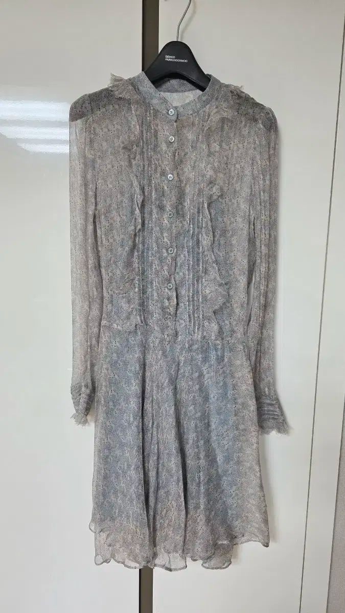 282 ZADIG-VOLTAIRE プリント ロングスリーブ ONE PIECE