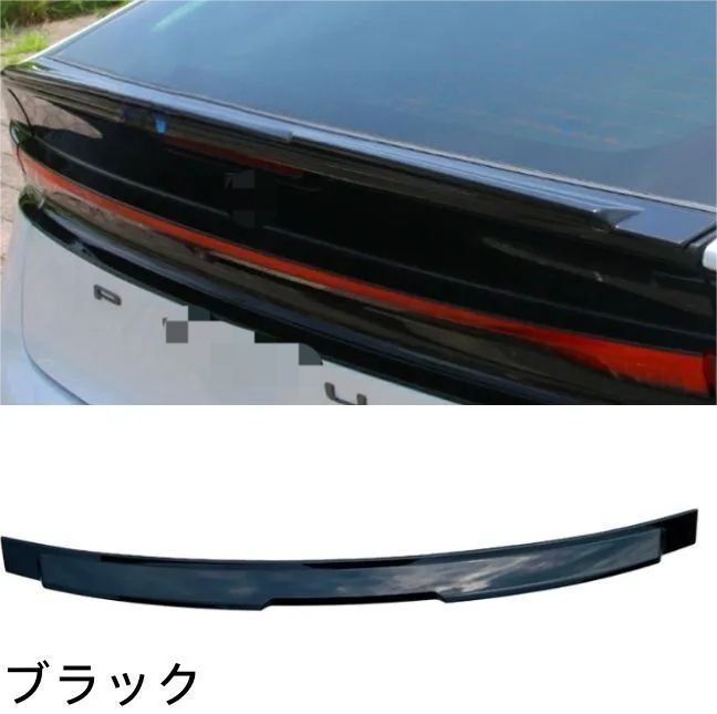 車 【送料無料】プリウス60系 リアスポイラーガーニッシュ ピアノ