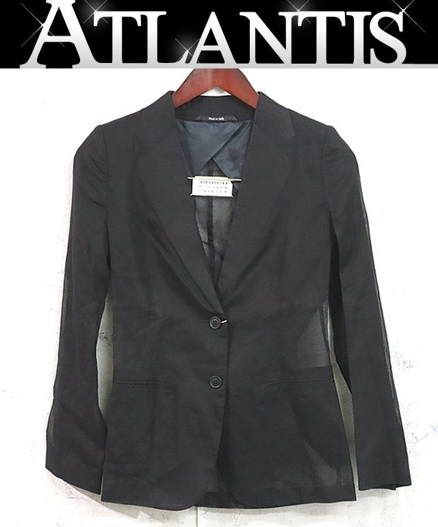 広尾店 メゾンマルジェラ Maison Margiela レディース テーラードジャケット ブラック size 36 17610