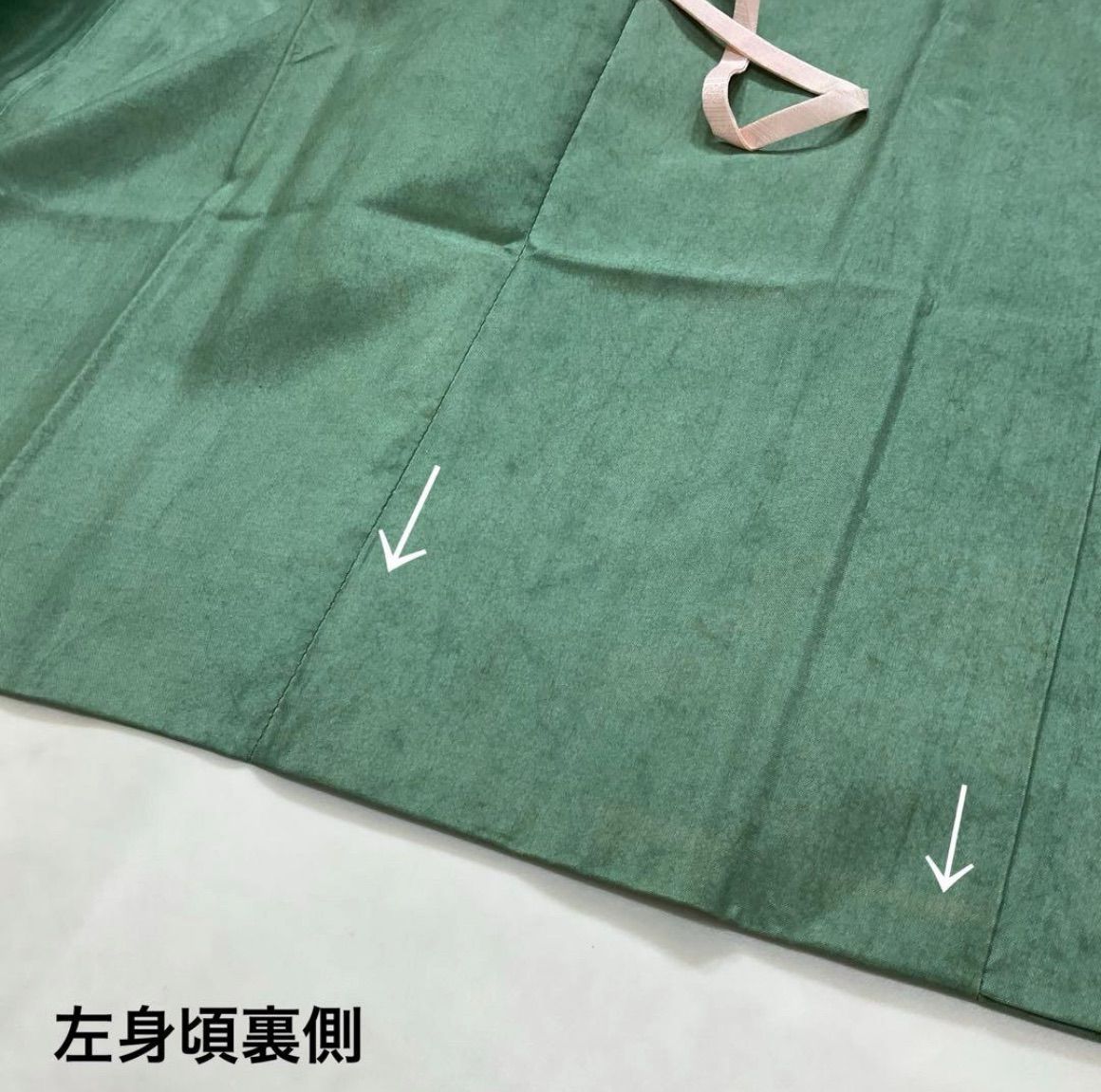 大島紬に友禅と絞りの素敵なロング道行コート 正絹