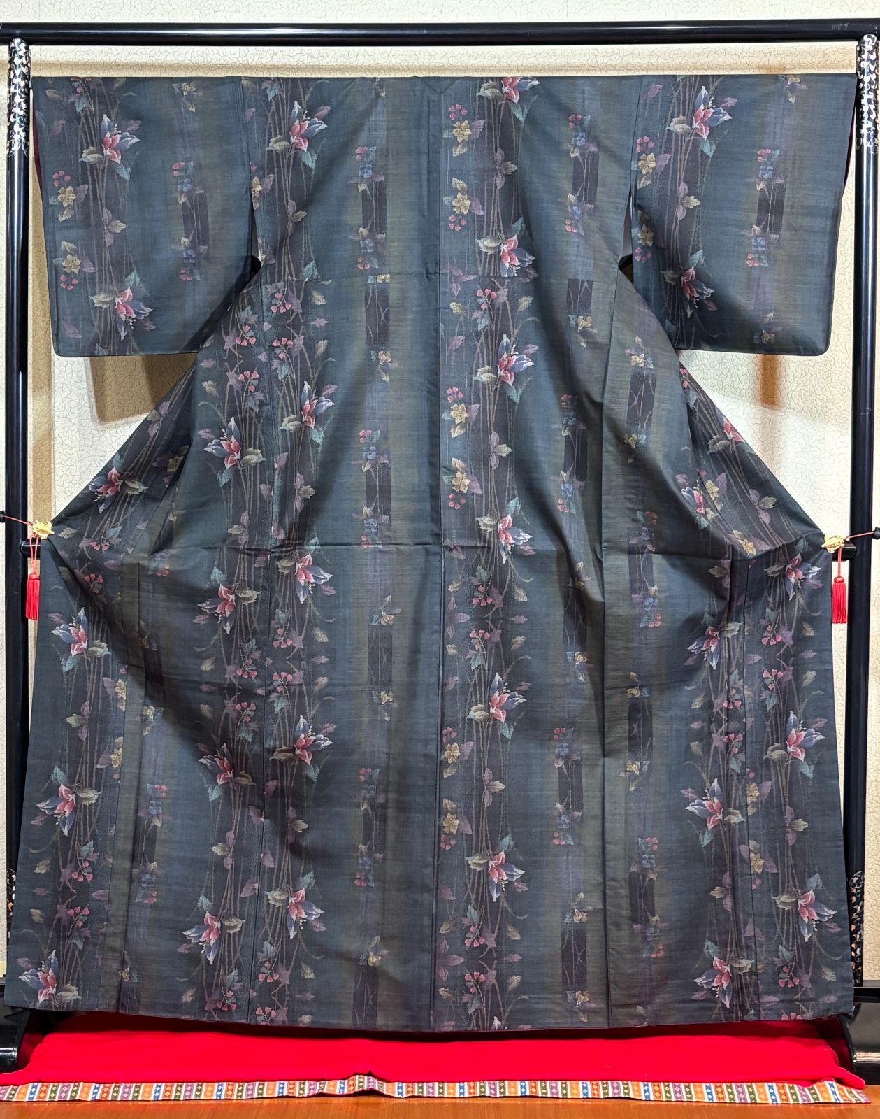 こはるびより 草木染 色大島 カタス式 9マルキ 大島紬 本場大島紬】 9