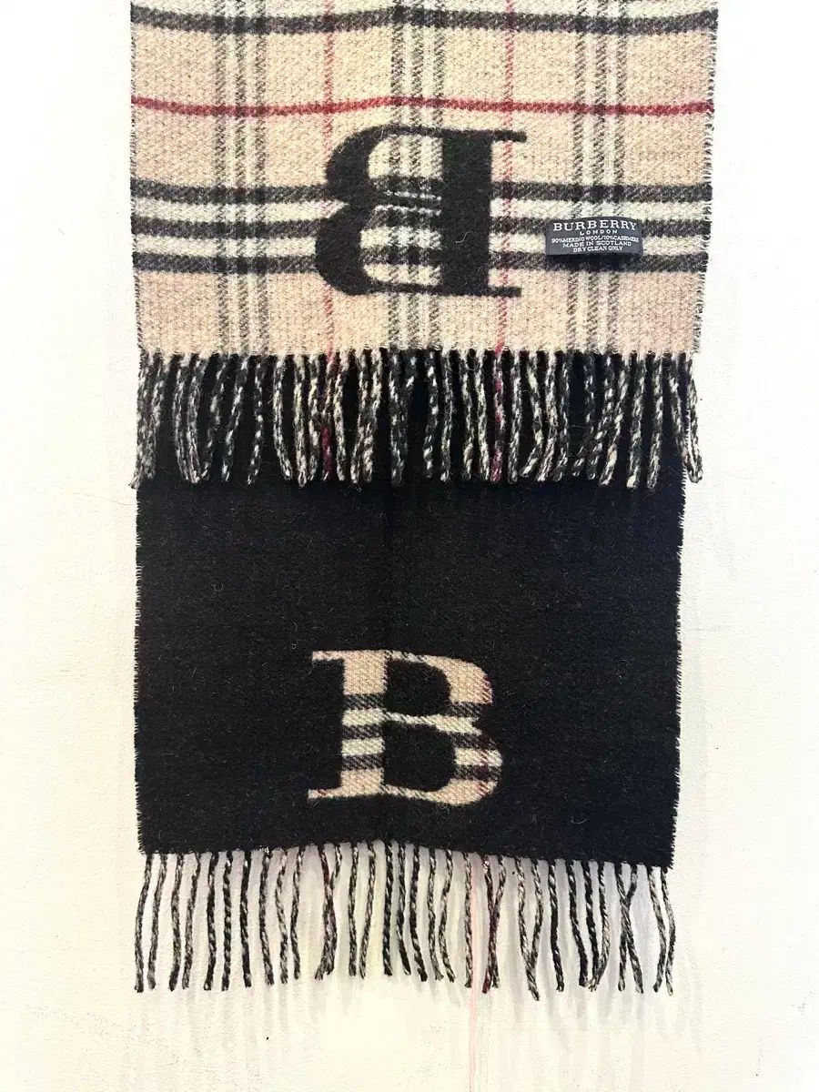 バーバリー ウールカシミア マフラー