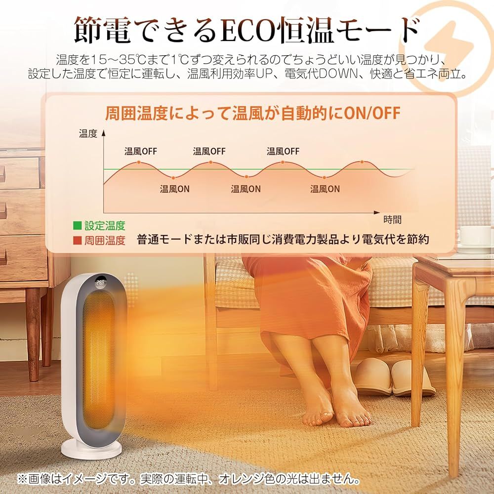 冷暖房・空調 セラミックヒーター 【ECO知能恒温 節電対策