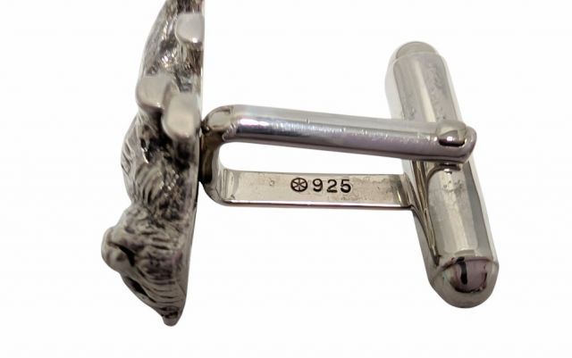 ティファニー カフス カフリンクス SV925 ベアー アニマル 牛 ブル