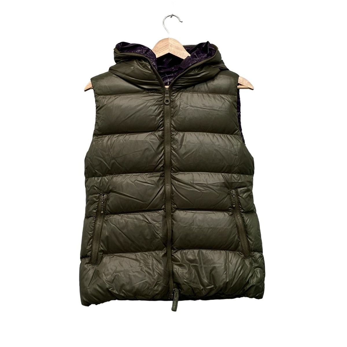 DUVETICA デュベティカ ダウンベスト サイズ42 M レディース FEBE カーキ 冬
