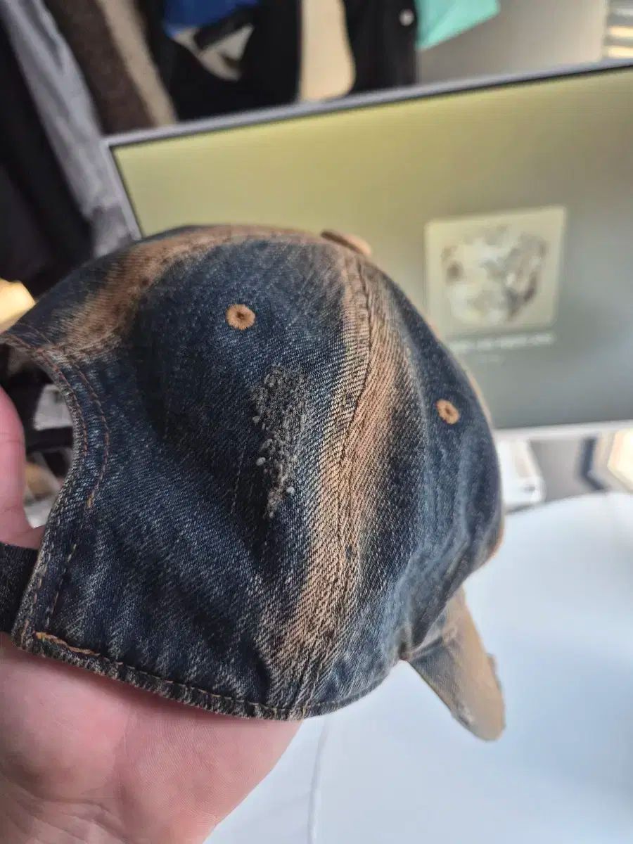 THE MUSEUM VISITOR ザミュージアムビジター ベースボールキャップ ウォッシュド デニム