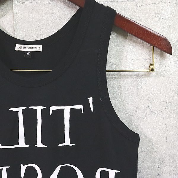 広尾店】アン ドゥムルメステール Ann Demeulemeester タンクトップ