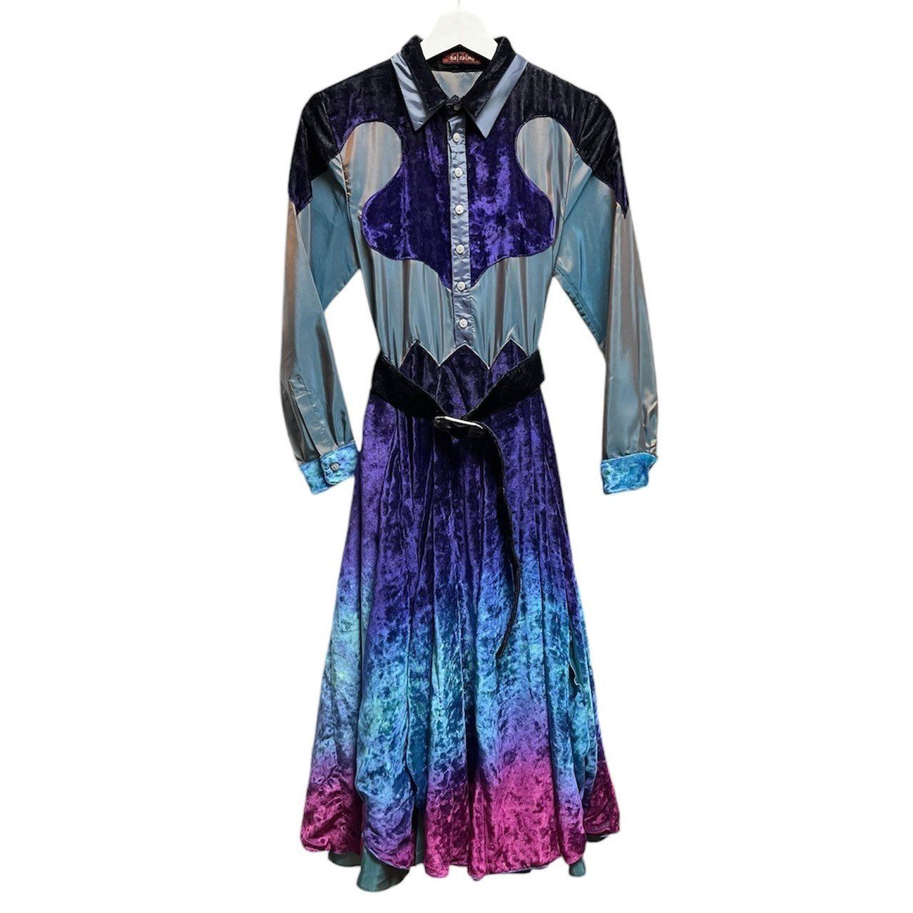 ha za ma ハザマ 2021SC 楽上等の華やぐワンピース S パープル 68