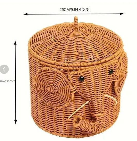 特大サイズ ブルーバスケット缶 大小セット ホーロー風バスケット