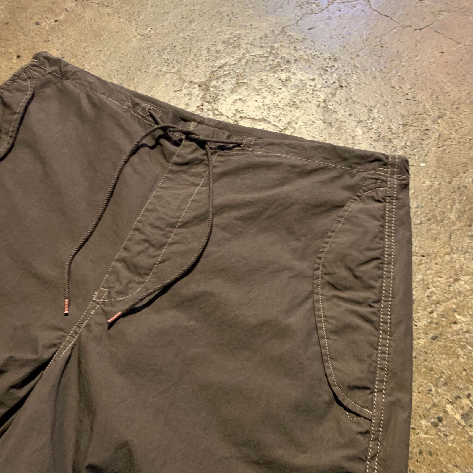 fifth general store スノーカモパンツ ブラウン FIFTH GENERAL STORE Over-dyed Arctic Snow Camouflage Trousers 後