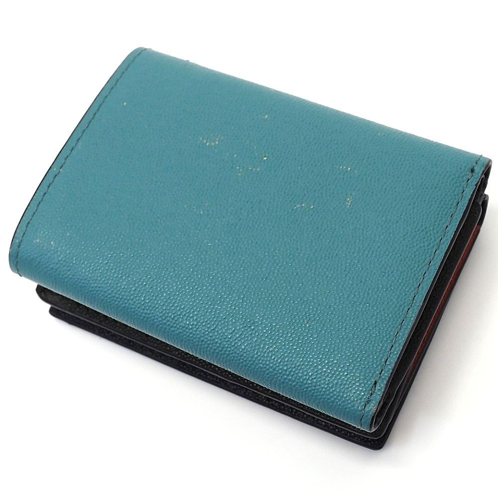 未使用品 Paul Smith カラーブロック レザーウォレット 三つ折り財布