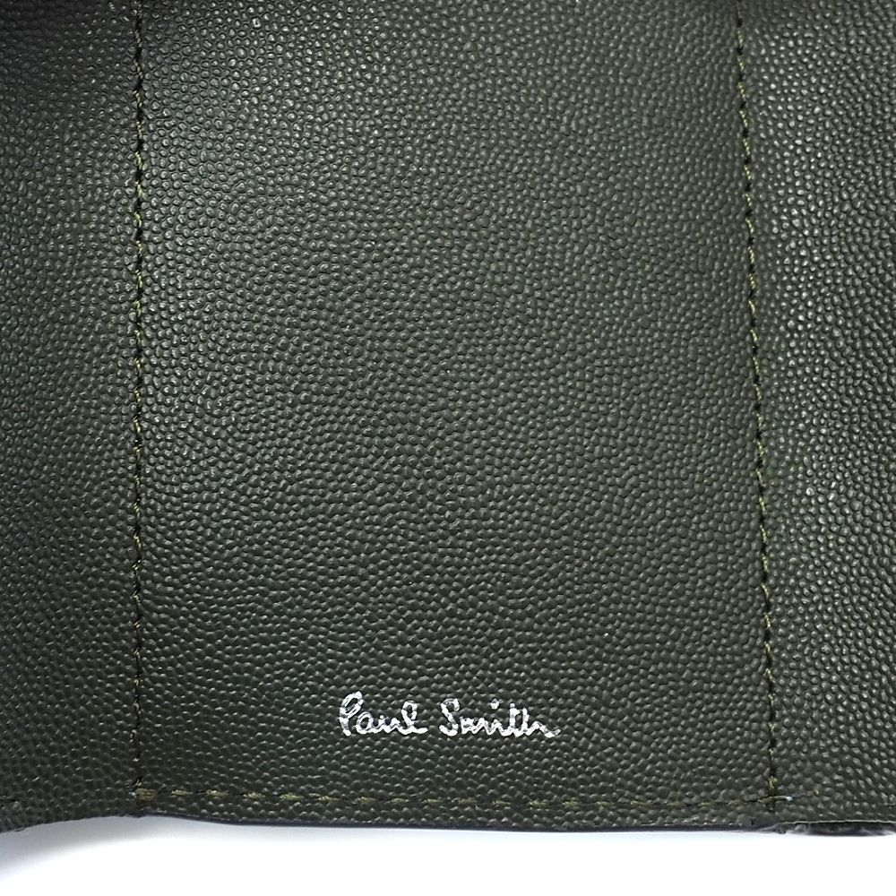 未使用品 Paul Smith カラーブロック レザーウォレット 三つ折り財布