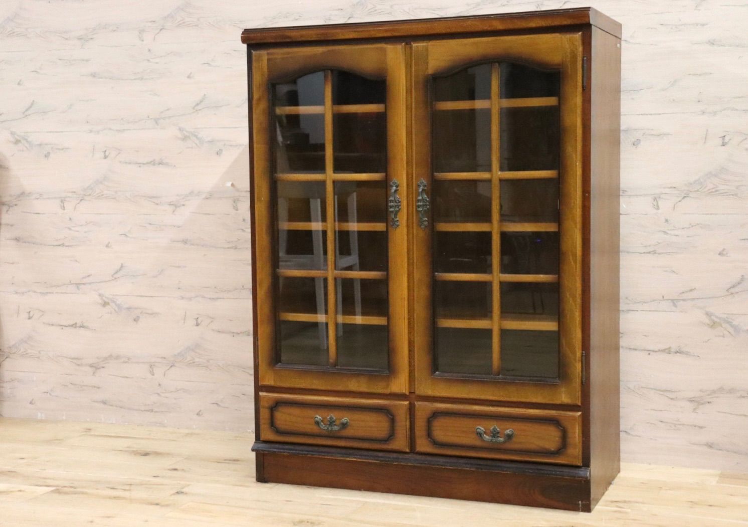 GMIK627○karimoku / カリモク コロニアル 本棚 書棚 ブックシェルフ