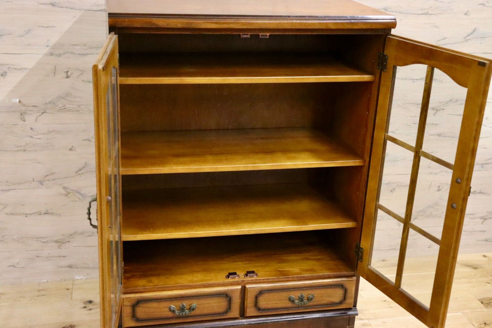 GMIK627○karimoku / カリモク コロニアル 本棚 書棚 ブックシェルフ