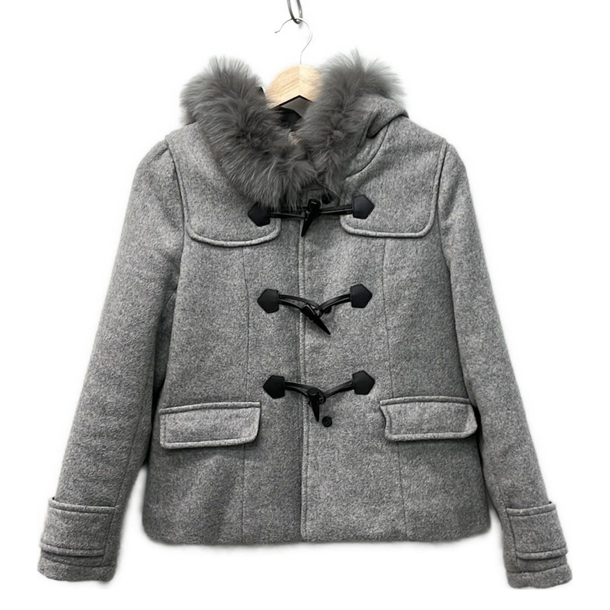 アプワイザーリッシェ　フォックスファー付きダッフルコート Apuweiser-riche(アプワイザーリッシェ) ダッフルコート サイズ1 S