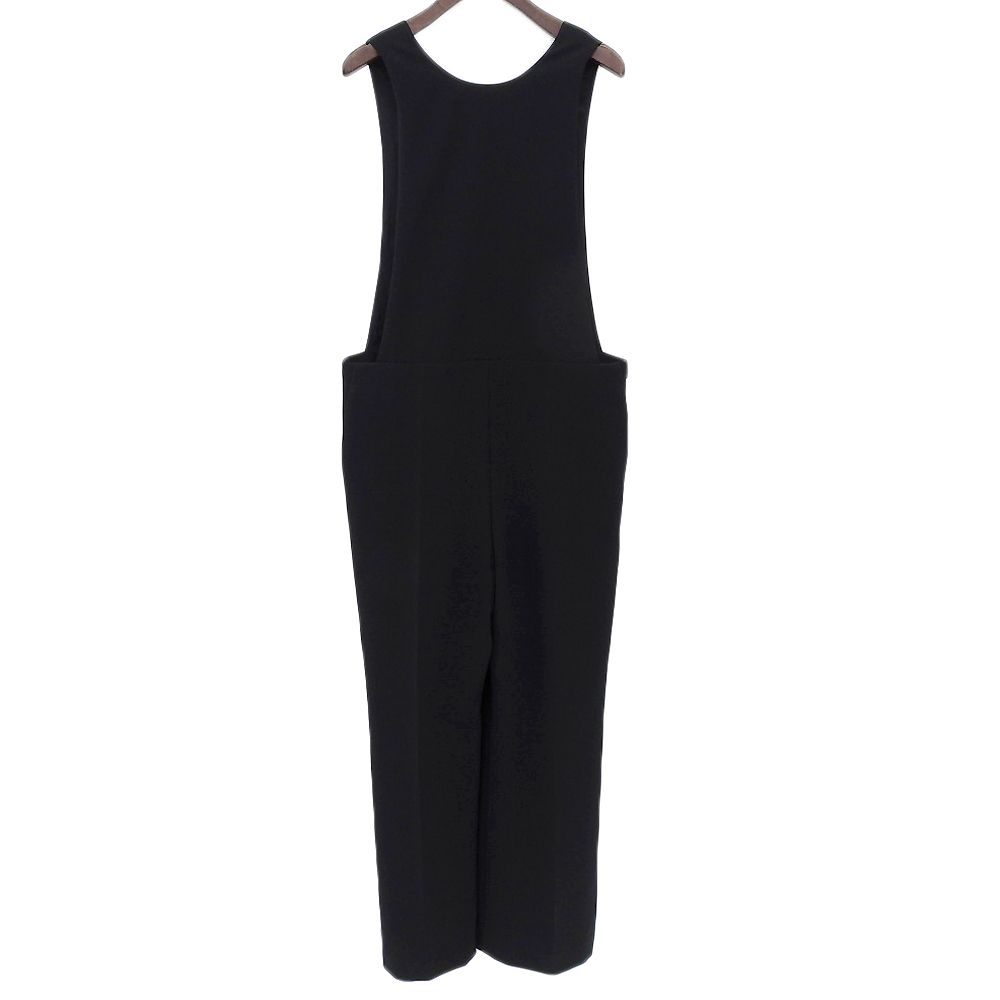 Plage プラージュ バックスリット ノースリーブオールインワン オーバーオール レディース 黒 ブラック 38 23年製