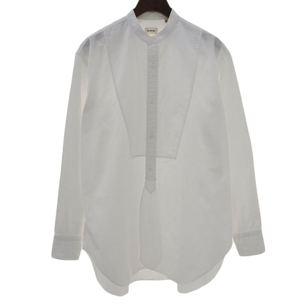 BLAMINK ブラミンク コットン バンド シャツ トップス レディース ホワイト 36 7911-230-0127 36