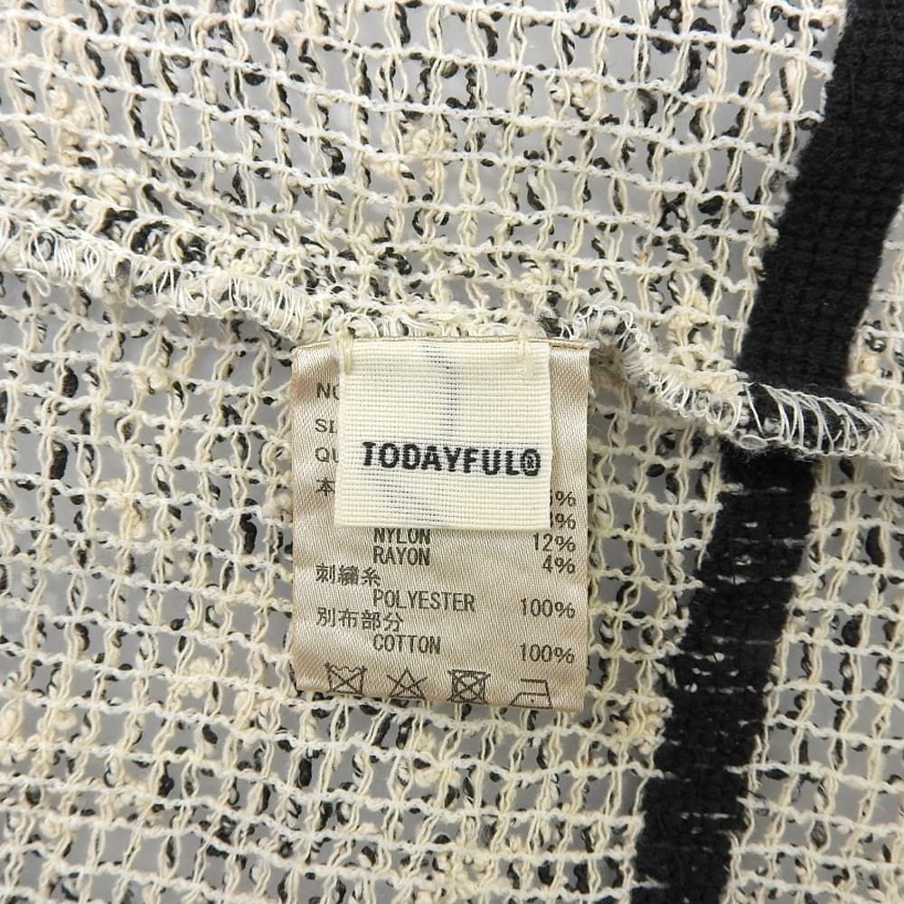 お早めに！ TODAYFUL トゥデイフル Embroidery Mesh Shirts コットン×ナイロン トップス レディース ベージュ F 12320405 F