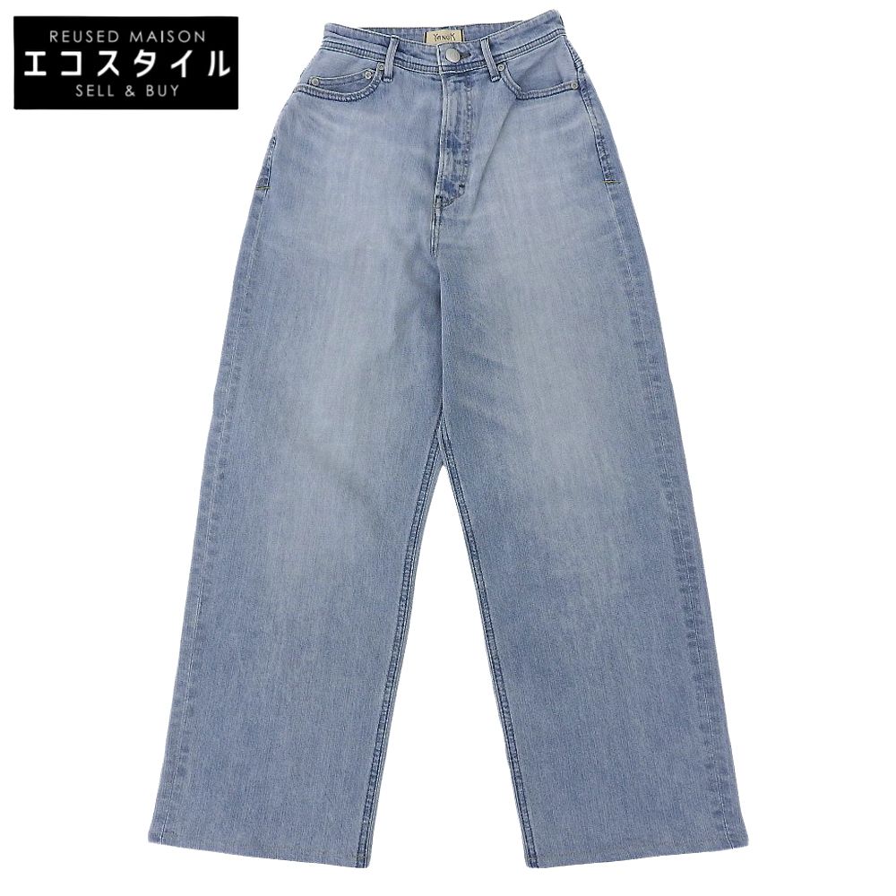 YANUK ヤヌーク ルーズストレート JOAN FVS パンツ ボトムス レディース ヴィンテージブルー 24 24