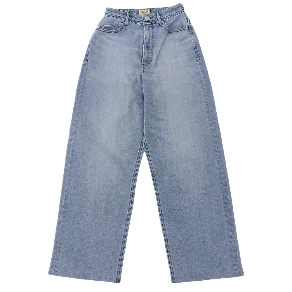 YANUK ヤヌーク ルーズストレート JOAN FVS パンツ ボトムス レディース ヴィンテージブルー 24 24
