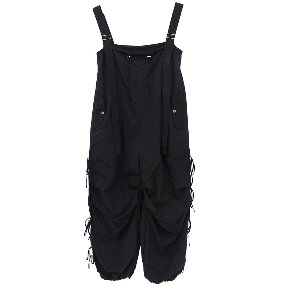 MAISON SPECIAL メゾン Side Ribbon Voluminous Rompers サイドリボンボリュームロンパース ブラック 36 24 SS