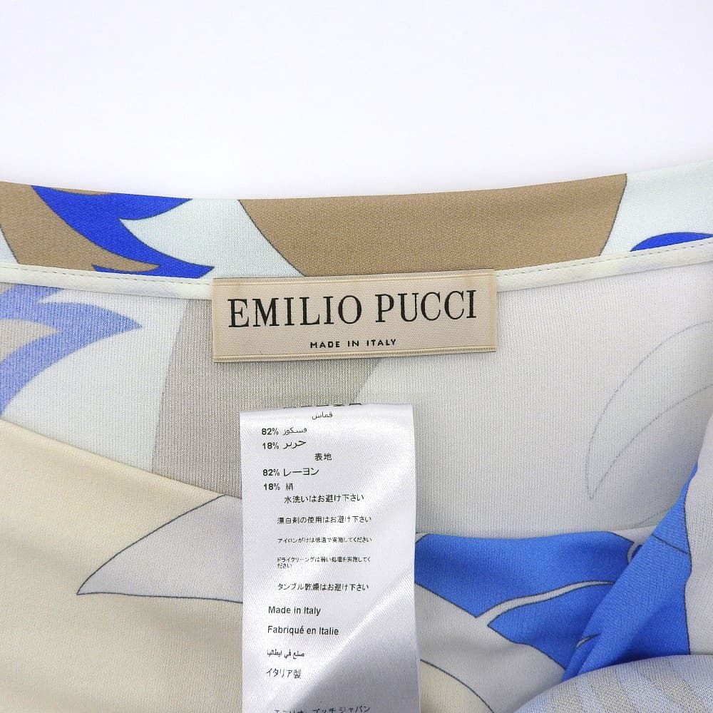 最終価格❗【定価107800円一度のみ使用】EMILIO PUCCI　ワンピース Emilio Pucci エミリオプッチ プッチ柄ワンピース ワンピース