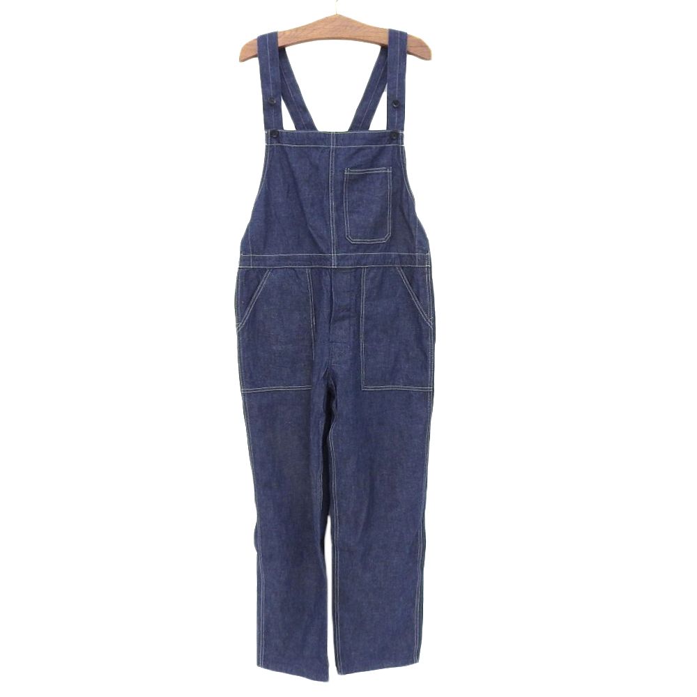 45 R フォーティファイブ アール 麦デニムの908オーバーオール 濃 オールインワン レディース インディゴ ―