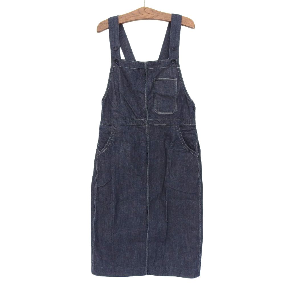 45 R フォーティファイブ アール ライ麦デニムのオーバースカート 濃 オールインワン レディース インディゴ ―