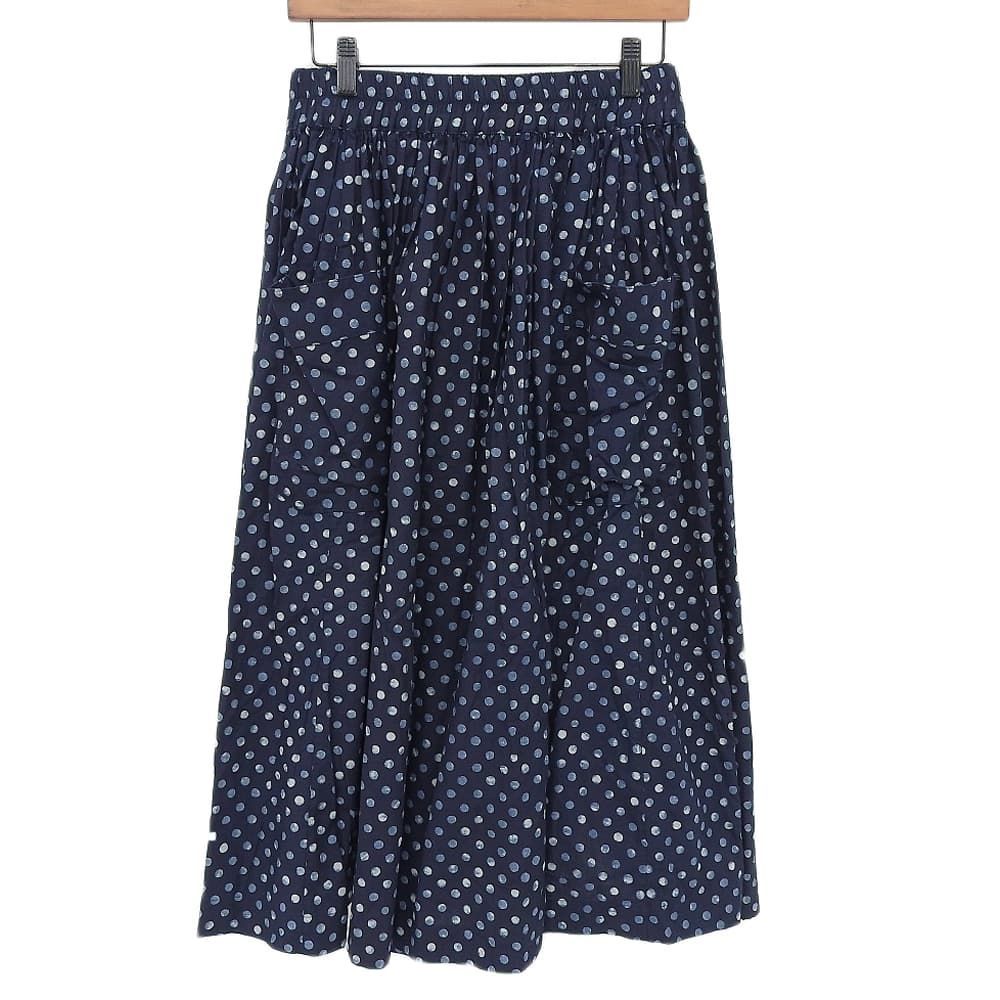 45R フォーティファイブ アール 水玉プリントのイージースカート レディース インディゴ 70640112 ―