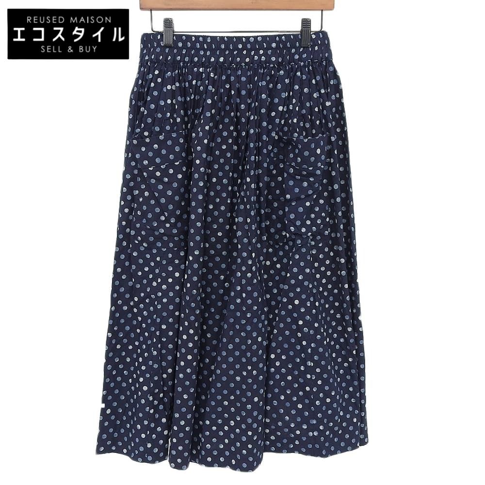 45R フォーティファイブ アール 水玉プリントのイージースカート レディース インディゴ 70640112 ―
