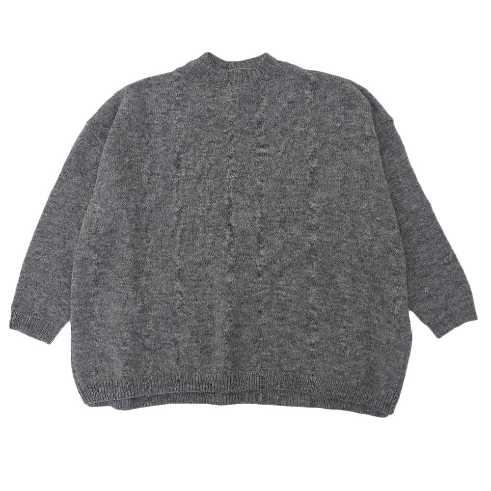 45R フォーティファイブ アール シェットランド超ガーゼのビッグスリット トップス レディース グレー 61080033 ―