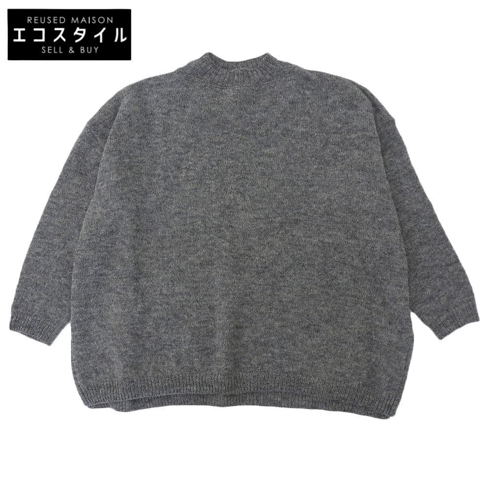 45R フォーティファイブ アール シェットランド超ガーゼのビッグスリット トップス レディース グレー 61080033 ―