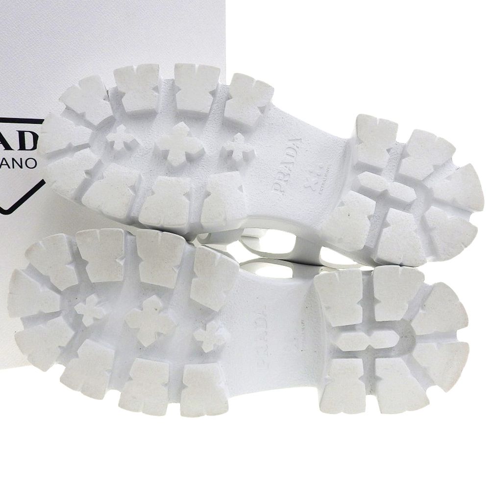 PRADA プラダ 美品 モノリス ラバーサンダル シューズ レディース 白