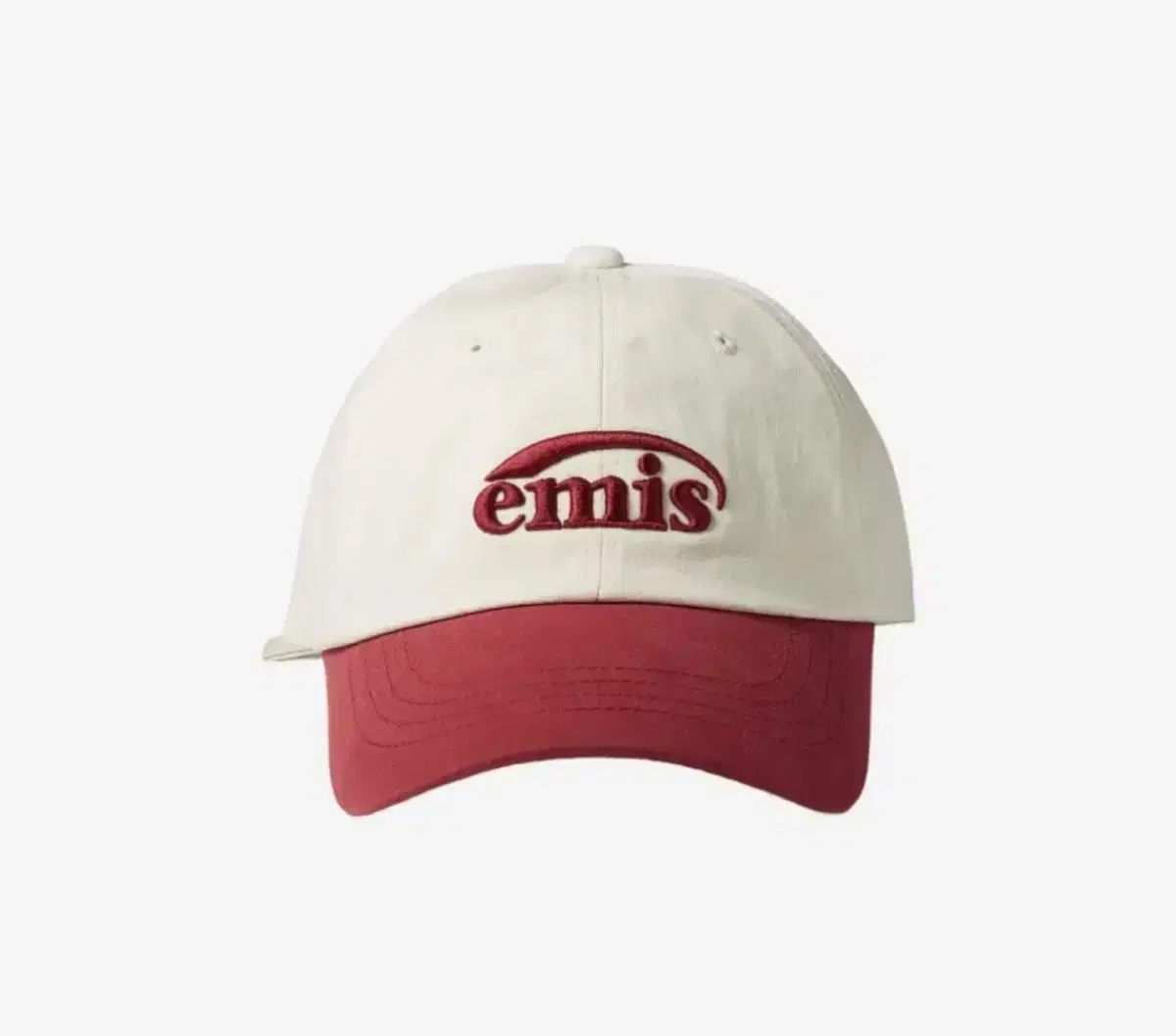 EMIS エミス ツートン レッド ベースボール キャップ